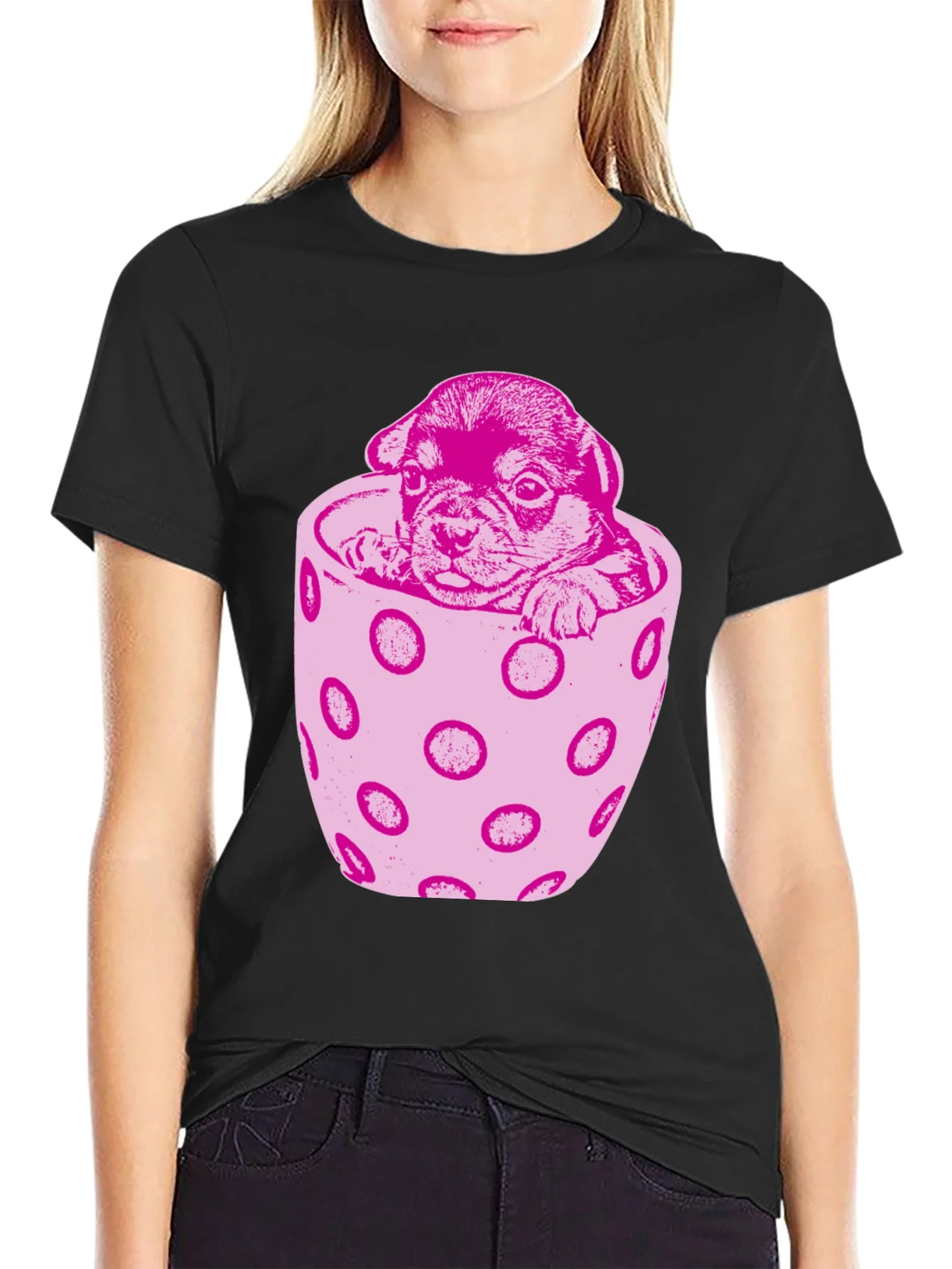 Puppy in a Cup T-Shirt - Cute Dog Tee