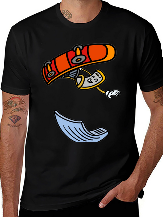 Skateboarding Cartoon T-Shirt