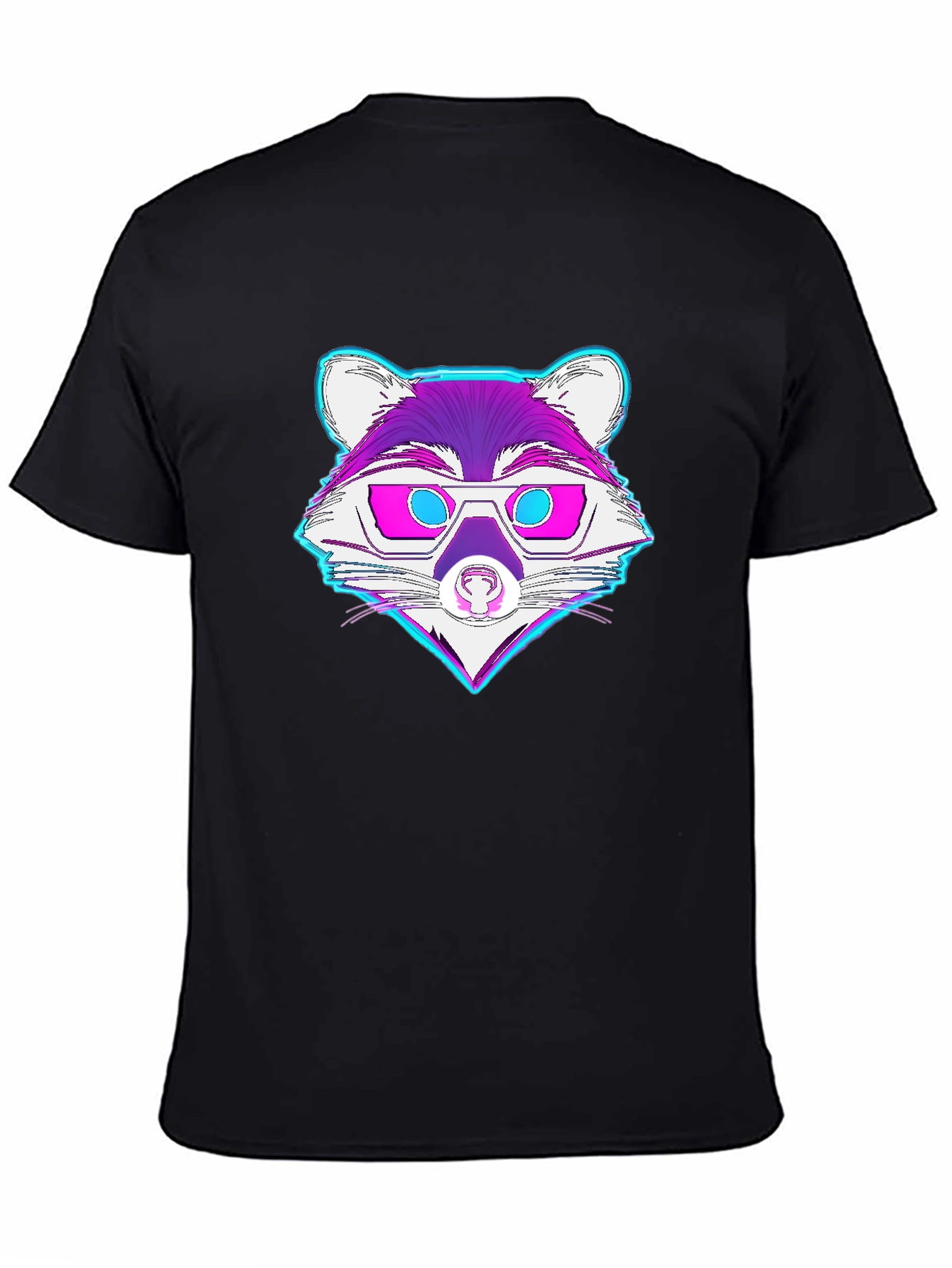 Retro Raccoon Graphic Tee - Cool Animal Design