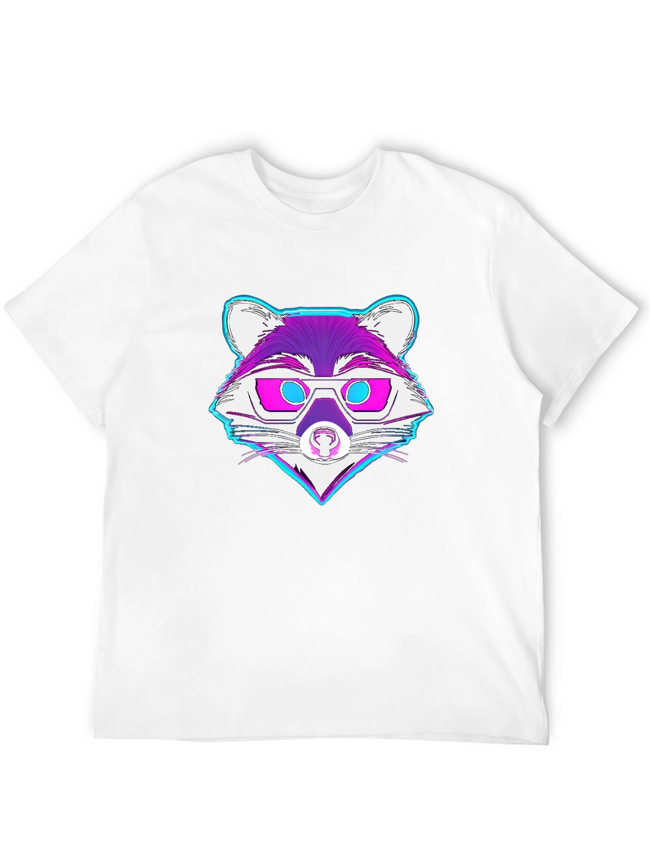 Retro Raccoon Graphic Tee - Cool Animal Design