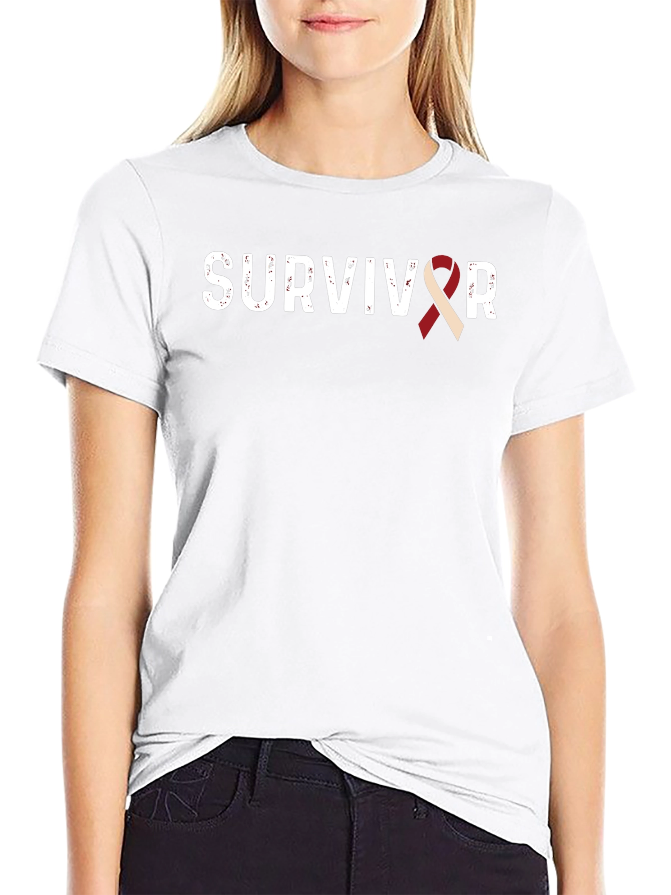 Survivor Ribbon Graphic T-Shirt