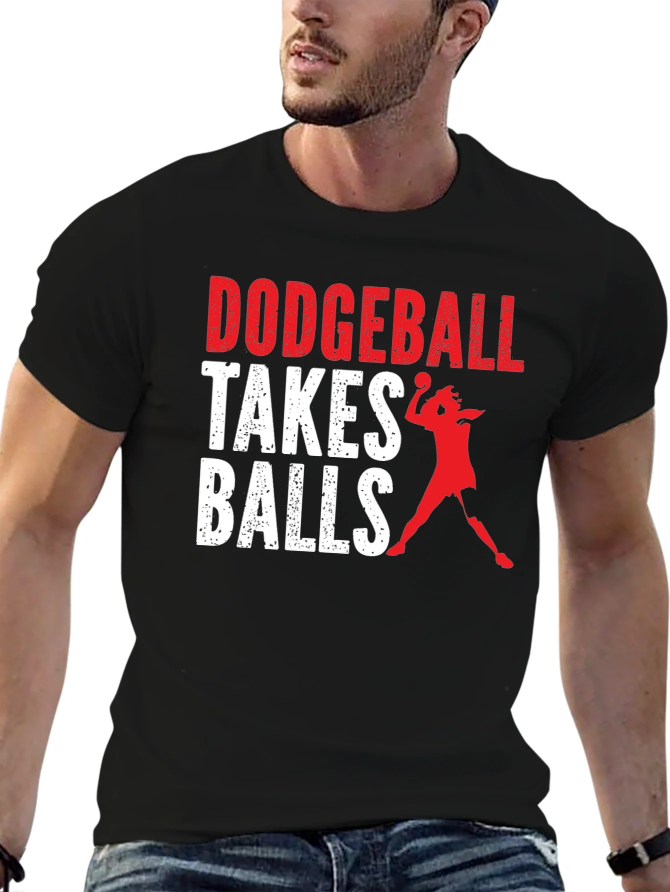 Dodgeball Takes Balls Graphic Tee