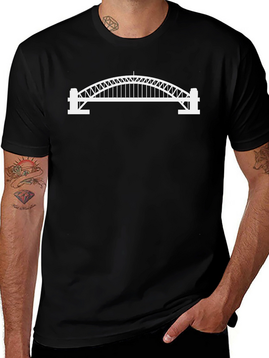 Bridge Silhouette Graphic Tee - Classic Crew Neck