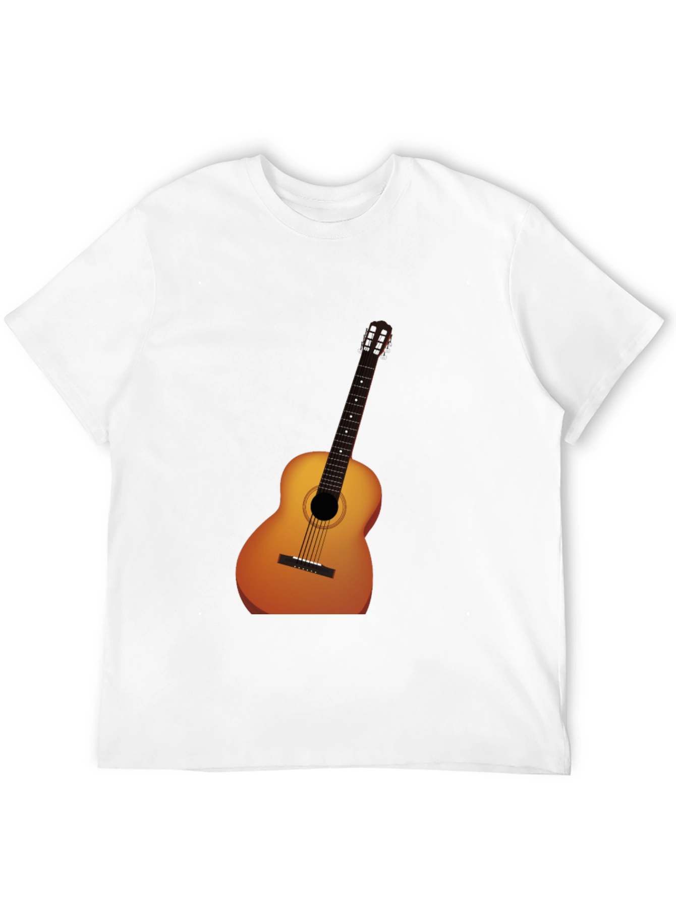 Acoustic Guitar Graphic Tee - Musician Style