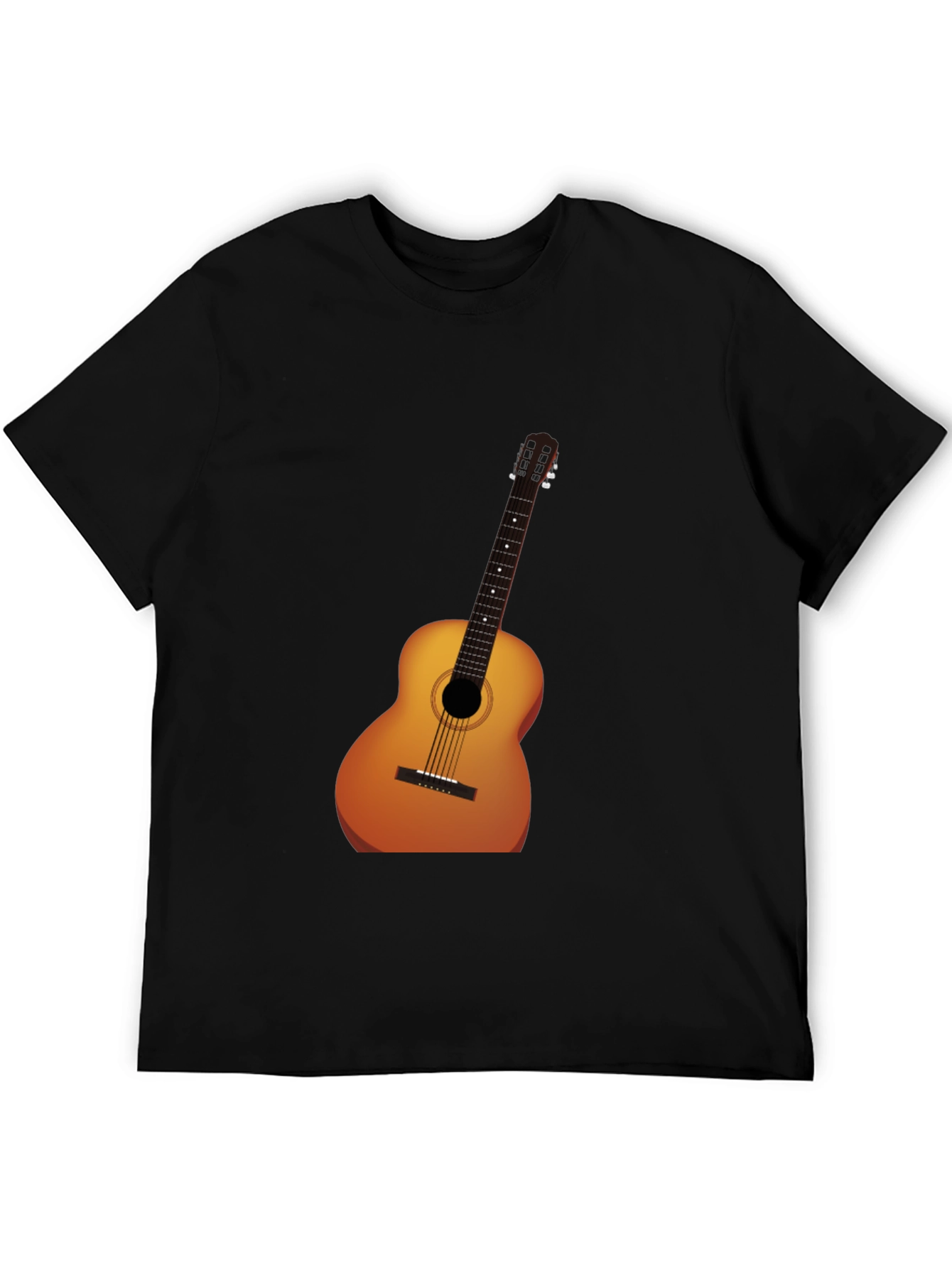 Acoustic Guitar Graphic Tee - Musician Style