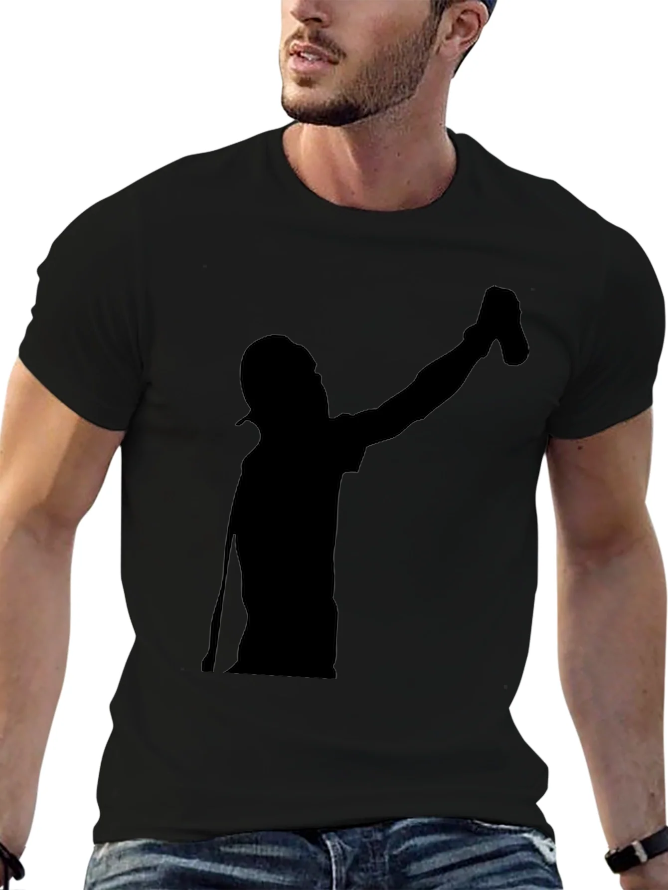 Silhouette Artist Graphic Black T-Shirt