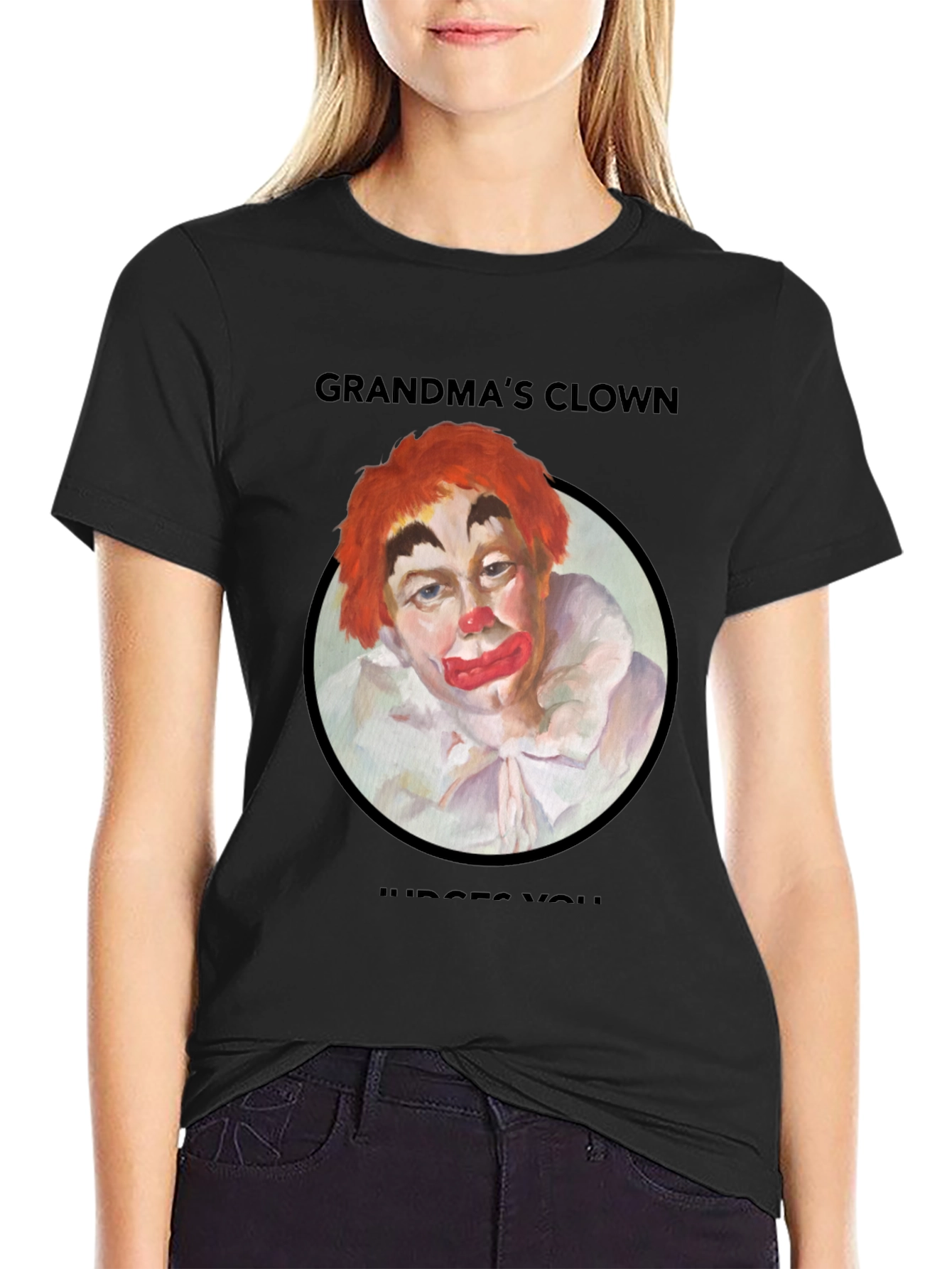 Grandmas Clown Judges You T-Shirt