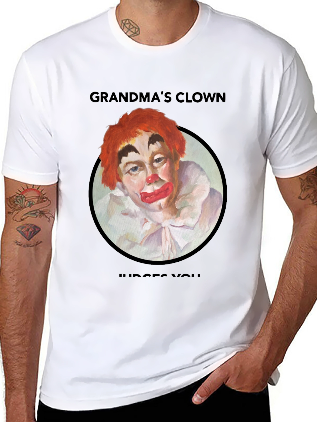 Grandmas Clown Judges You T-Shirt