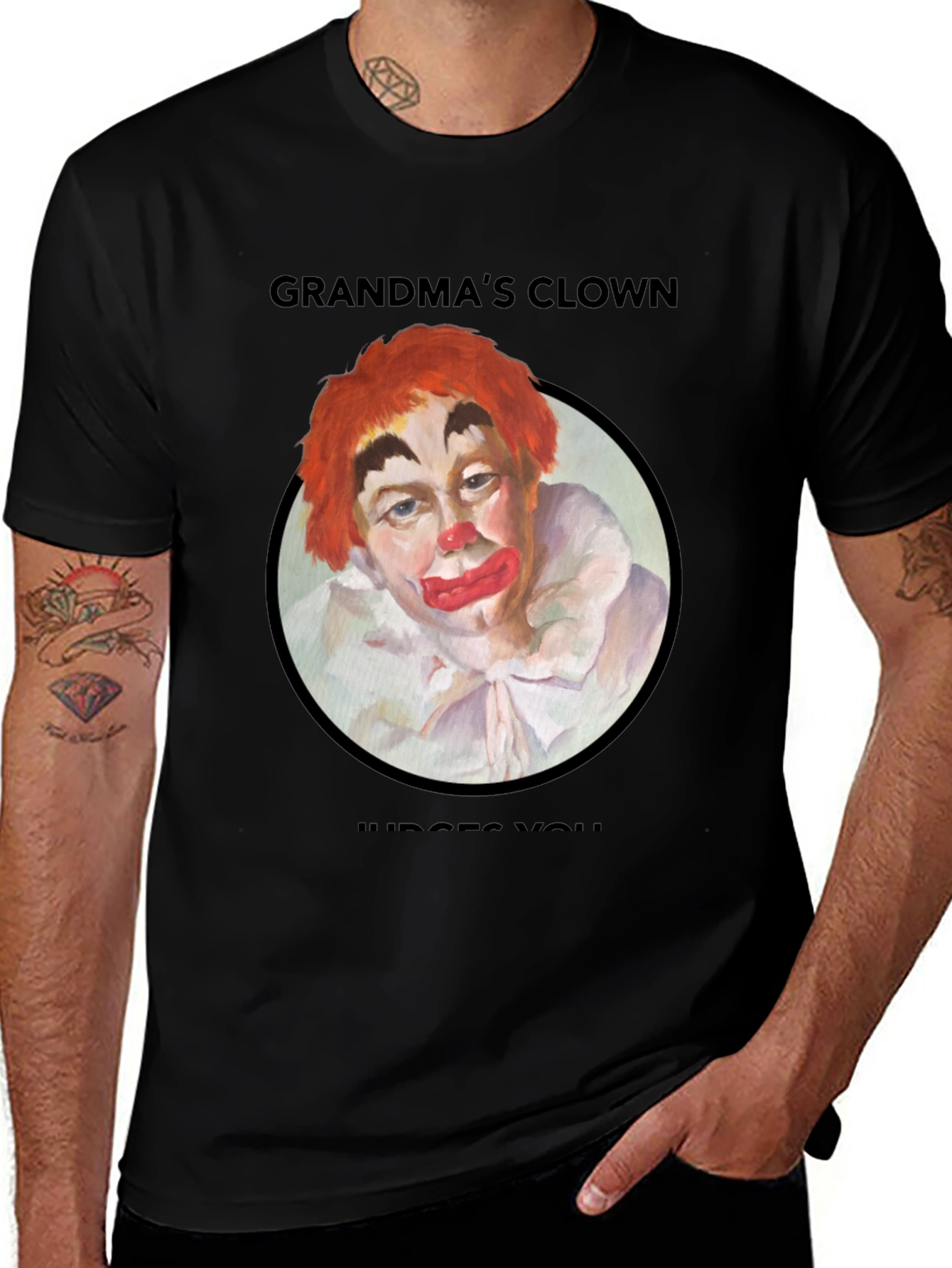 Grandmas Clown Judges You T-Shirt