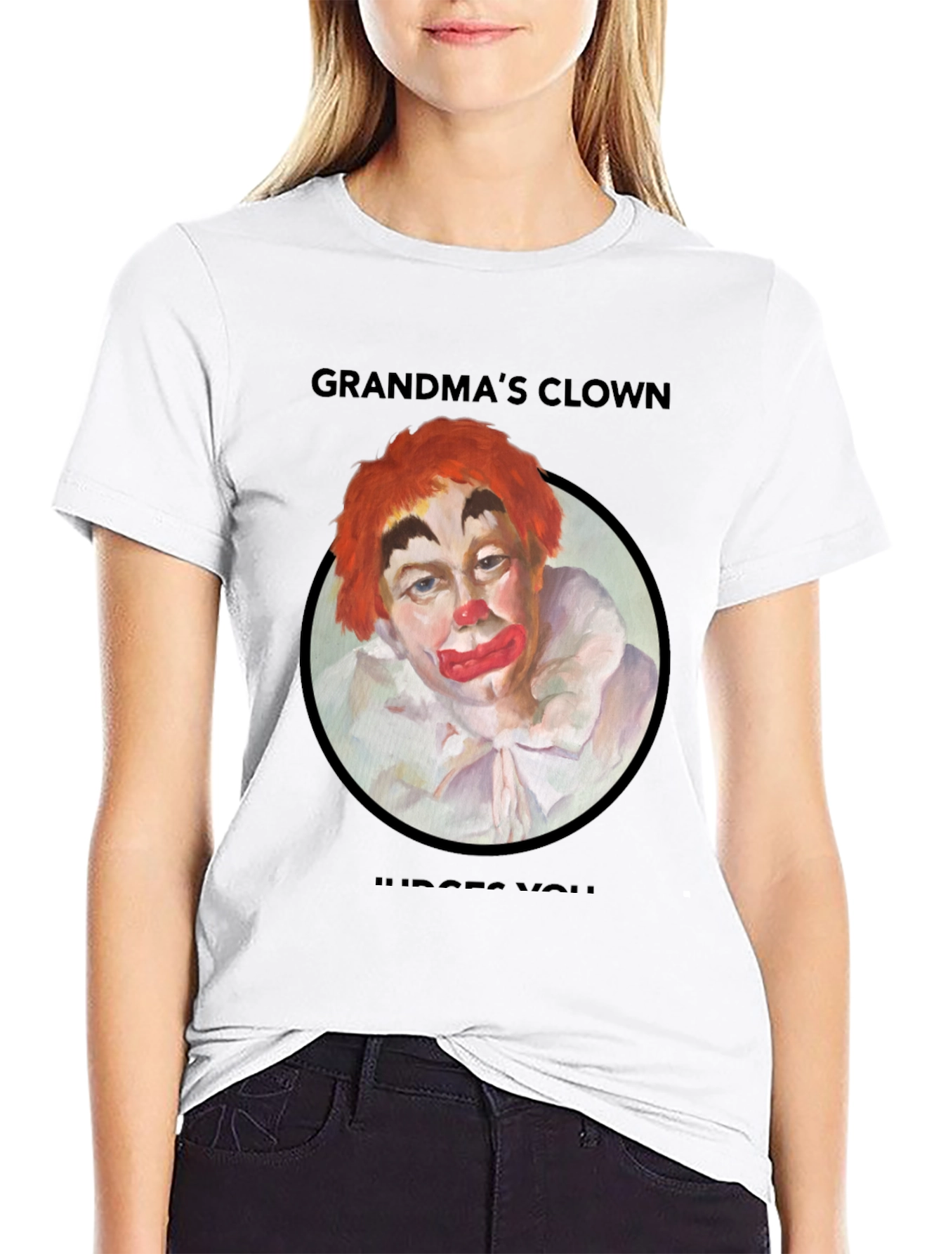 Grandmas Clown Judges You T-Shirt