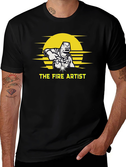 The Fire Artist T-Shirt - Welder Design
