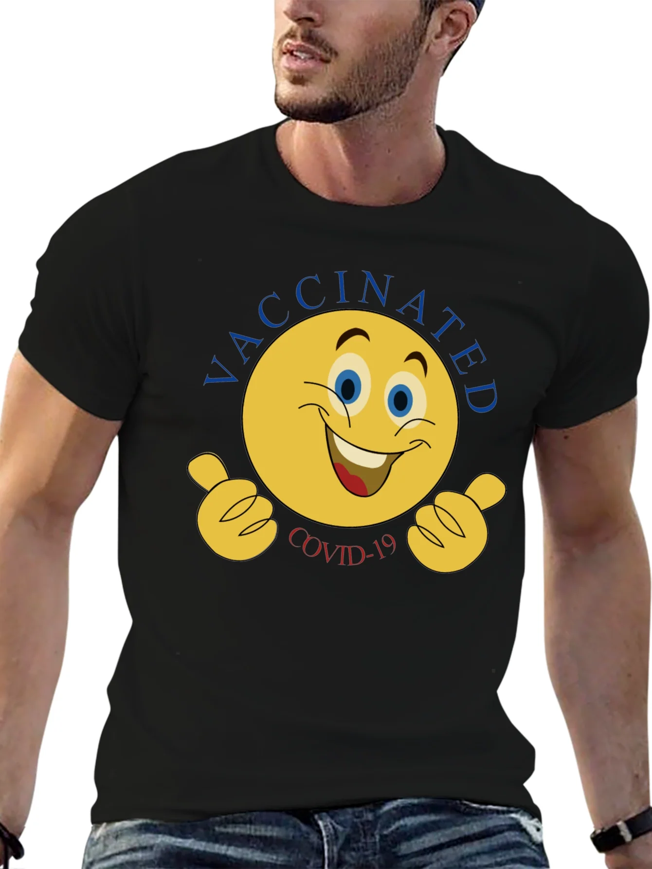 Vaccinated COVID-19 Graphic T-Shirt
