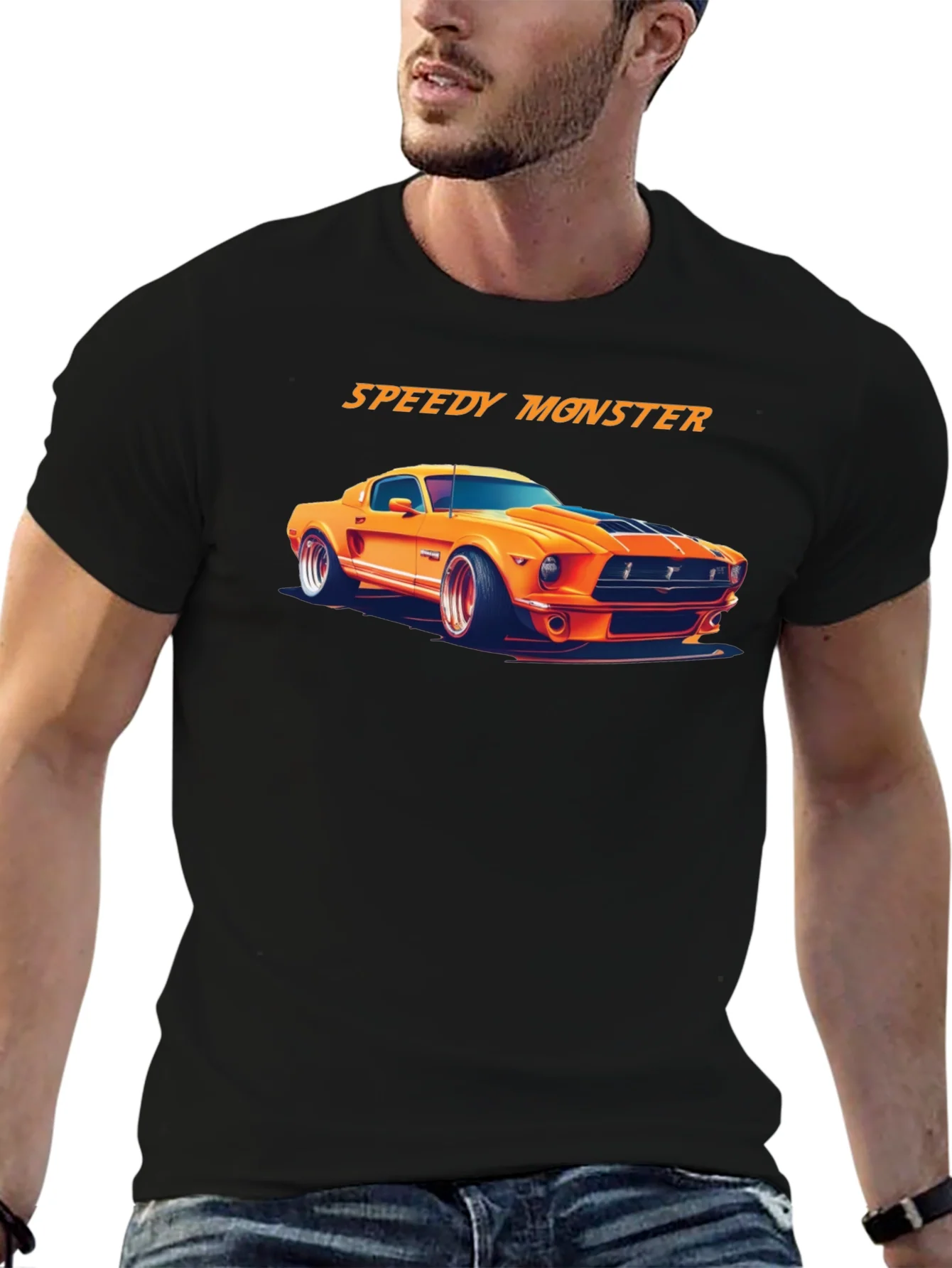 Speedy Monster Car T-Shirt