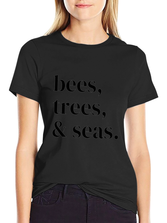 Bees Trees Seas Graphic Tee - Eco Friendly