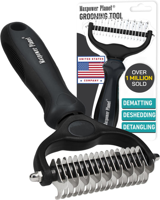 Maxpower Planet Hair Brush - Double Sided Shedding - Premium Quality