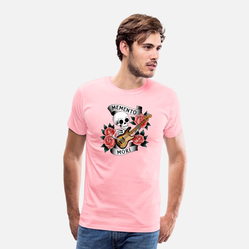 Memento Mori Skeleton Playing Bass T-Shirt