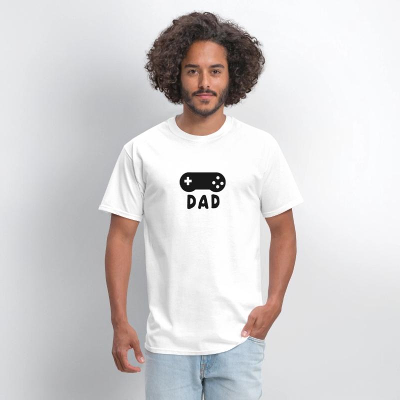 Mens Gamer Dad favorite activity play Game Father