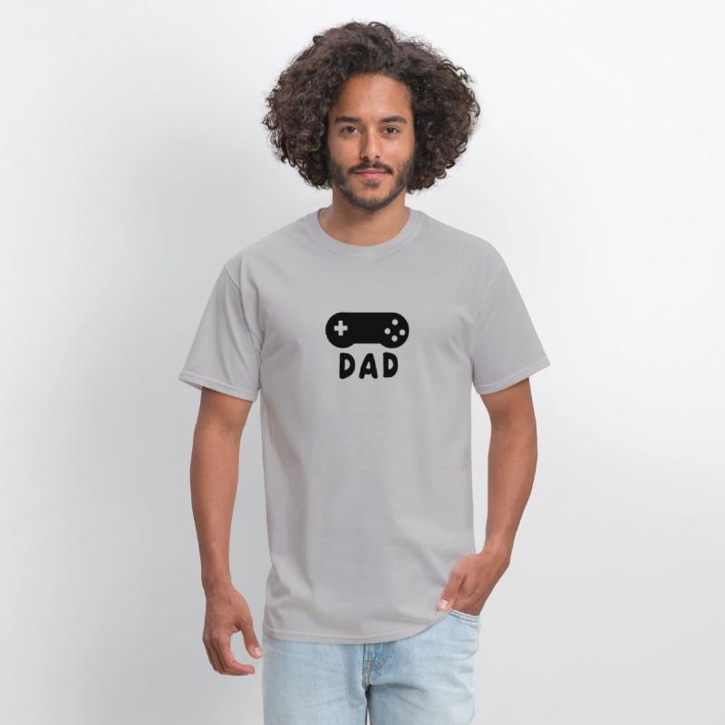 Mens Gamer Dad favorite activity play Game Father