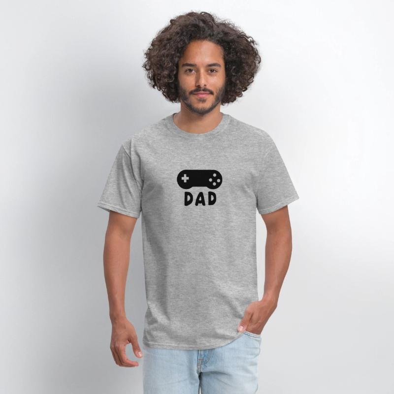 Mens Gamer Dad favorite activity play Game Father