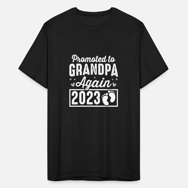 Men's Promoted To Grandpa Again Est 2023