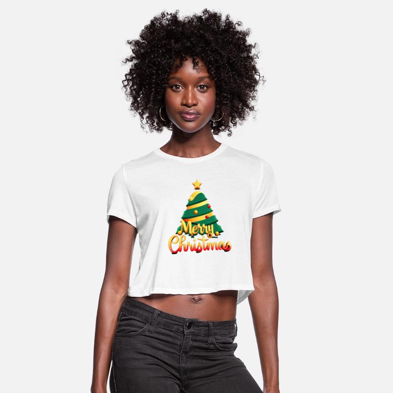 MERRY CHRISTMAS fir tree t-shirt