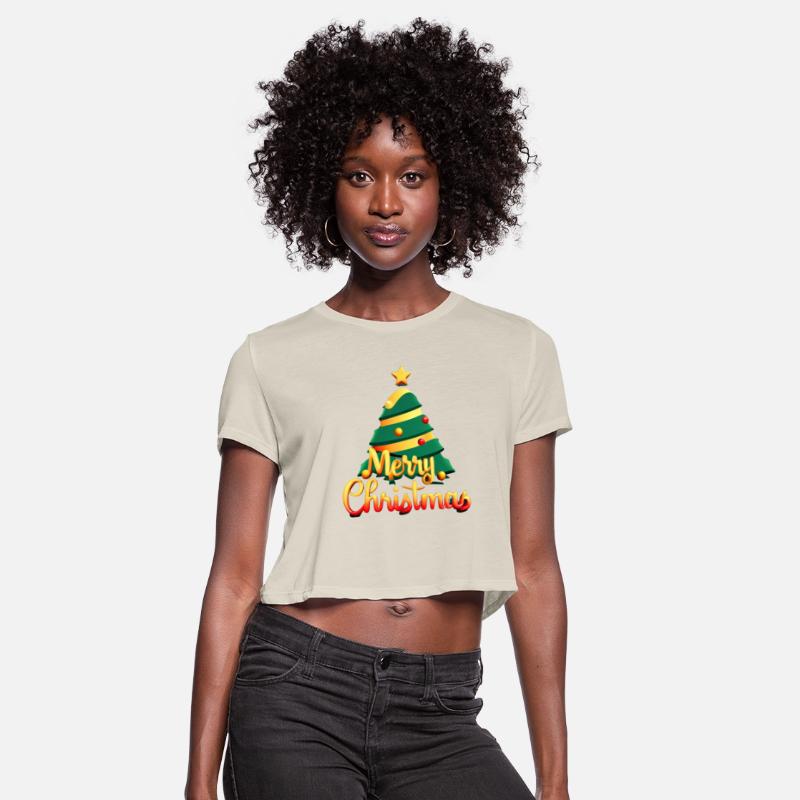 MERRY CHRISTMAS fir tree t-shirt