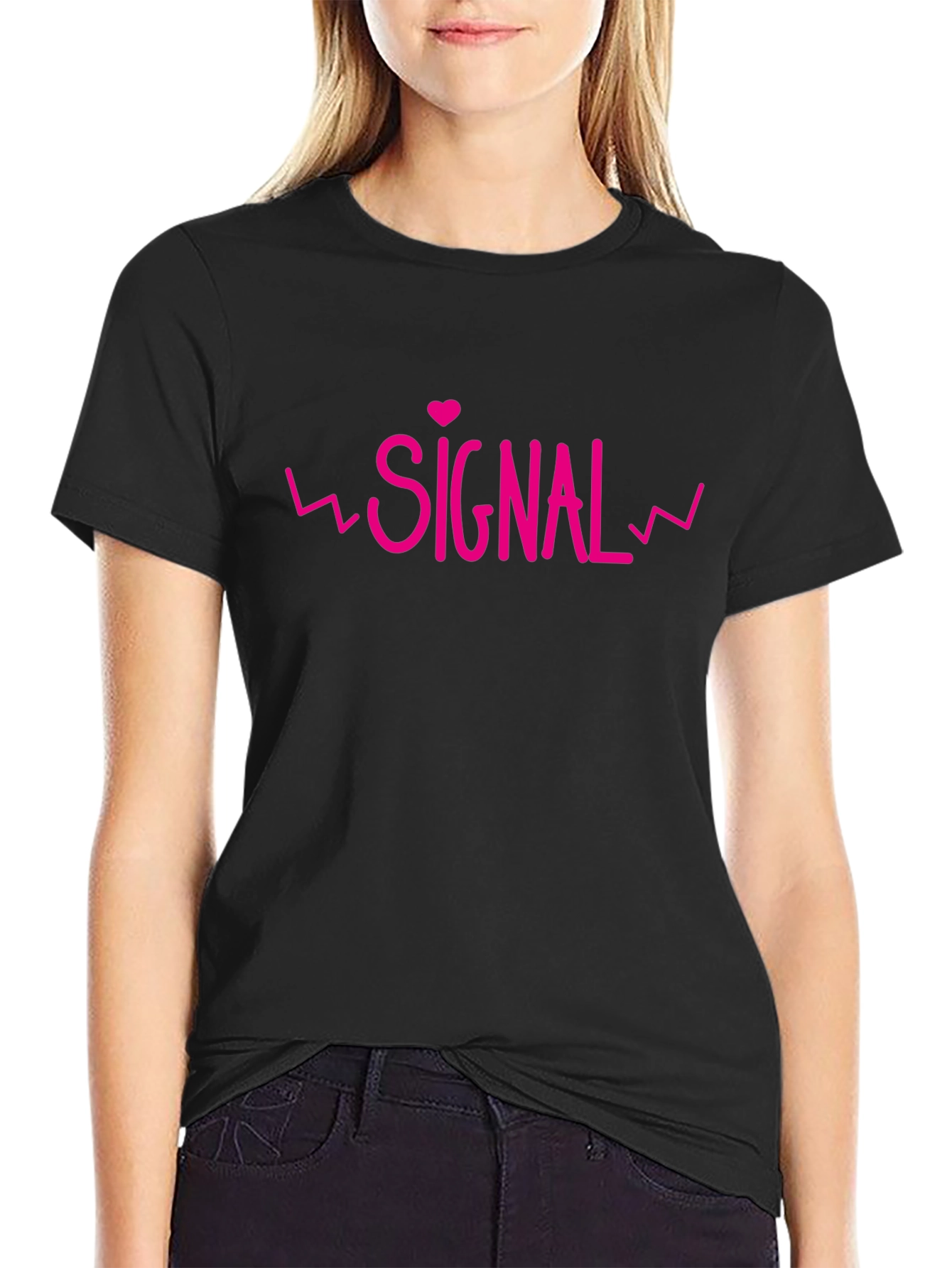 Signal Heartbeat Graphic Tee - Black