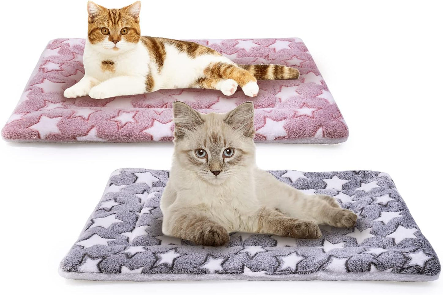 MICOOYO 2Pcs Dog Crate Bed Mattress, Fleece Pet Cu - Best Seller