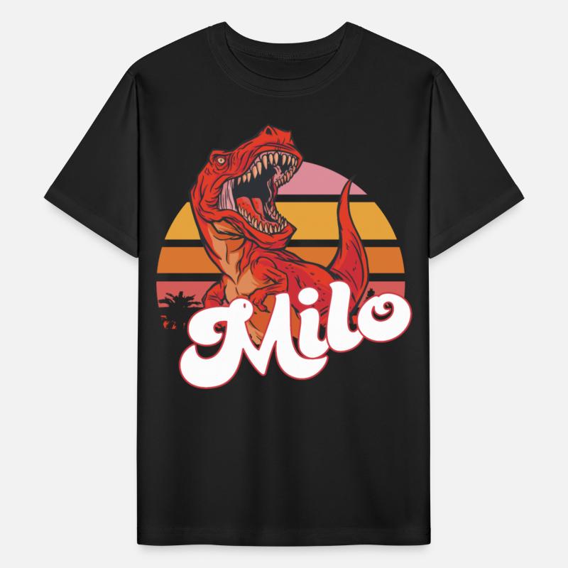 MILO - Lovely boys name with T-REX dino