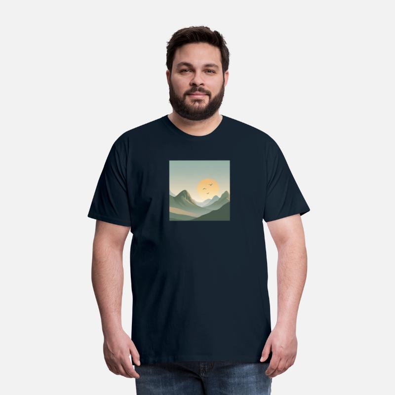 Minimal Sunrise Mountains – Calm Nature