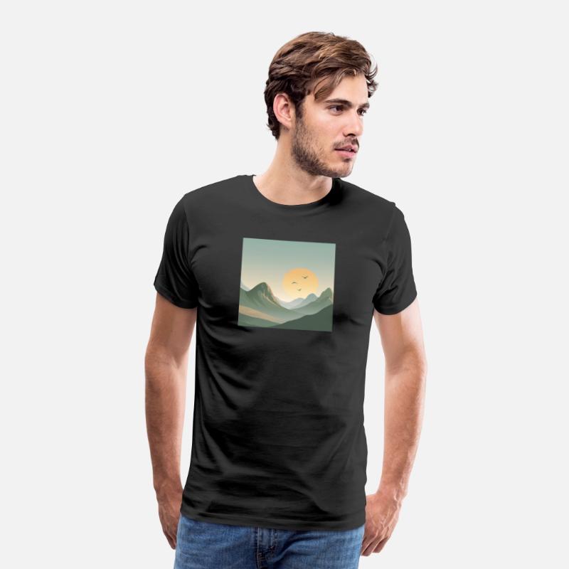 Minimal Sunrise Mountains – Calm Nature