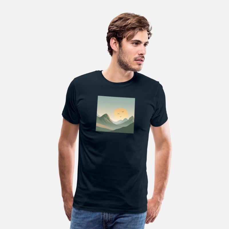 Minimal Sunrise Mountains – Calm Nature