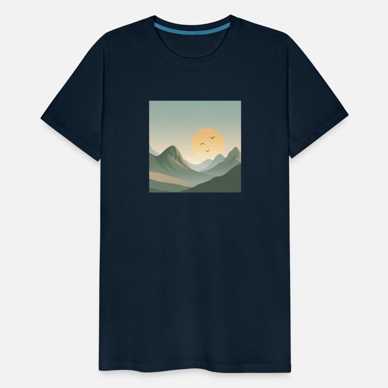 Minimal Sunrise Mountains – Calm Nature