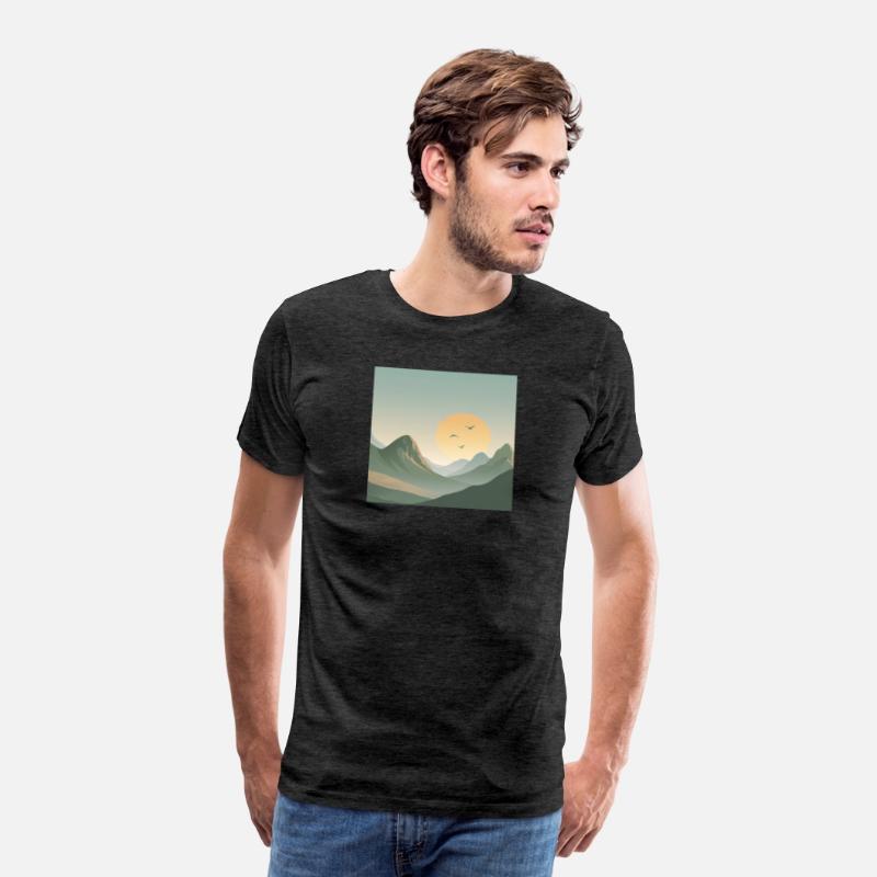 Minimal Sunrise Mountains – Calm Nature