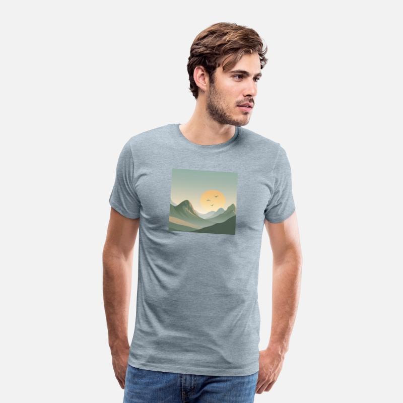 Minimal Sunrise Mountains – Calm Nature