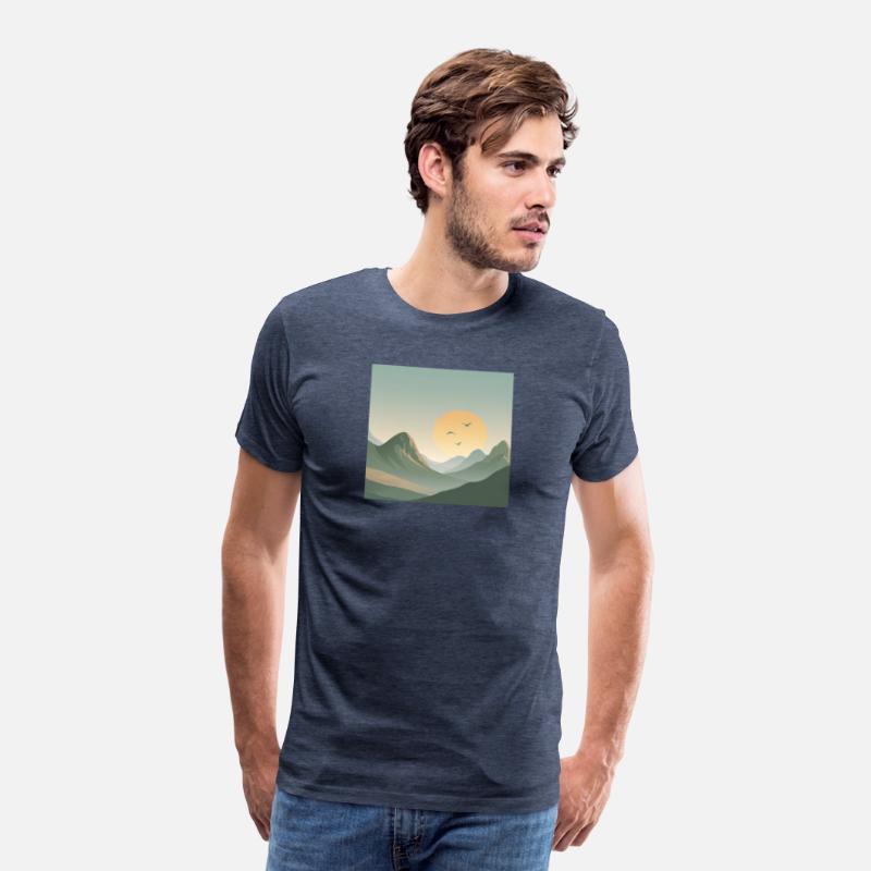 Minimal Sunrise Mountains – Calm Nature
