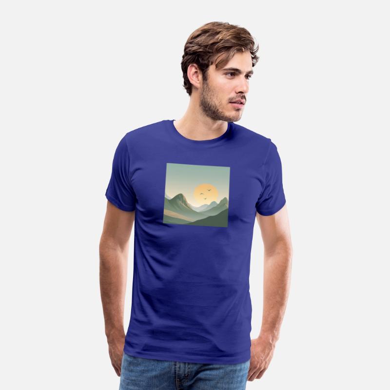 Minimal Sunrise Mountains – Calm Nature