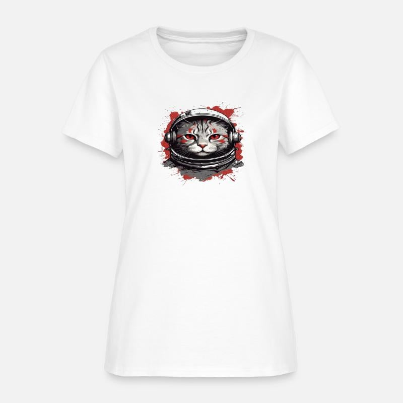 Minimalist astronaut cat face