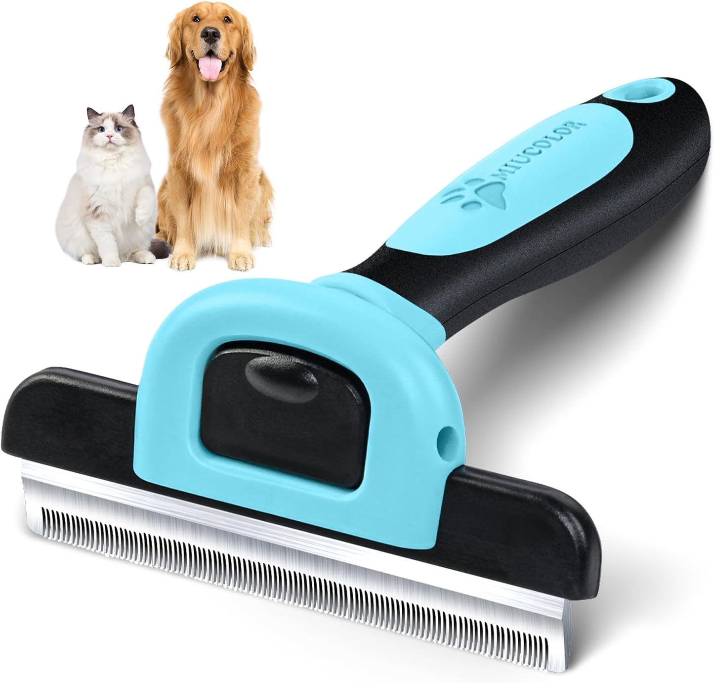 MIU COLOR Pet Grooming Brush, Deshedding Tool for  - Latest Style