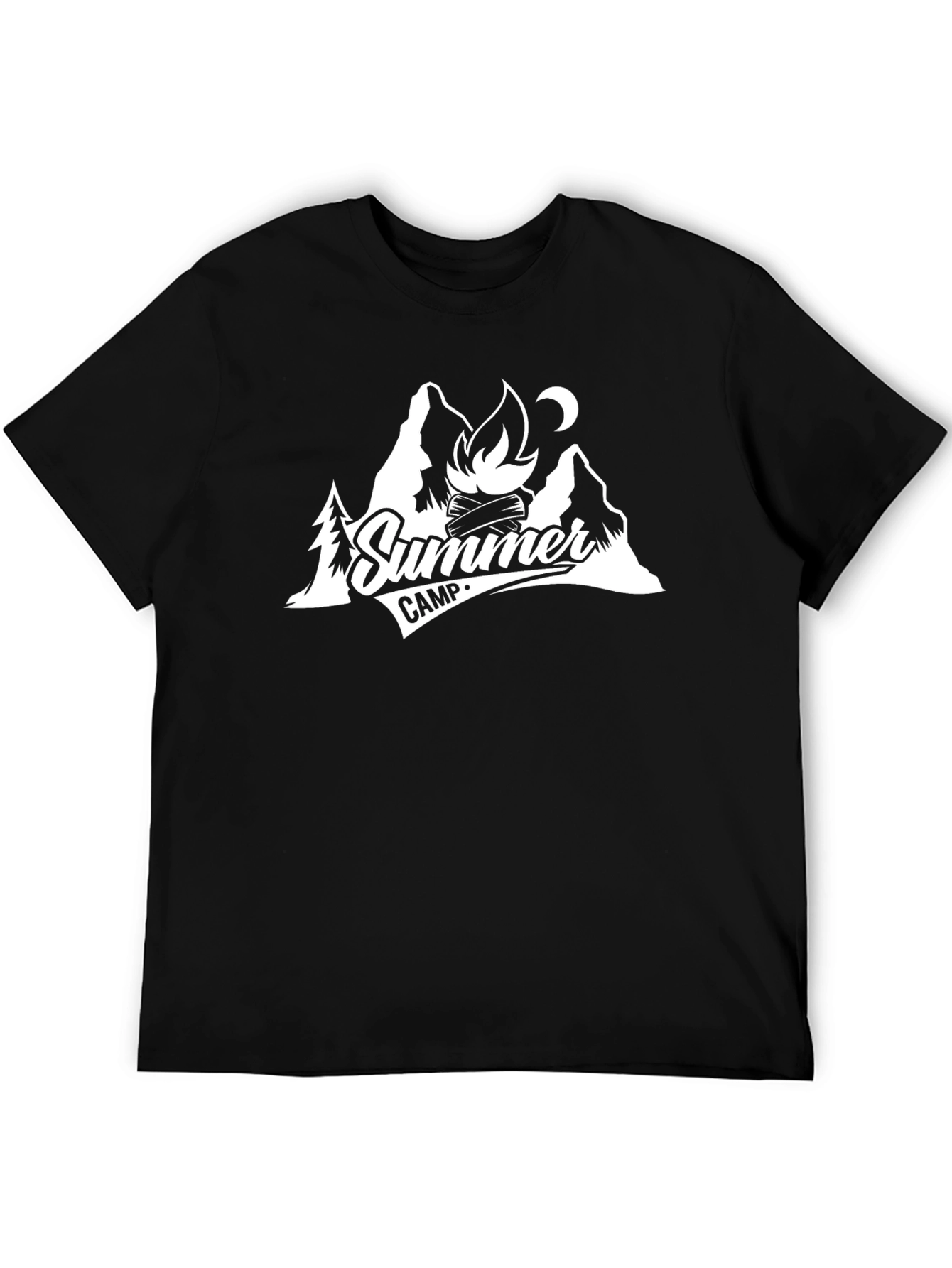Summer Camp Graphic T-Shirt - Classic Black Tee