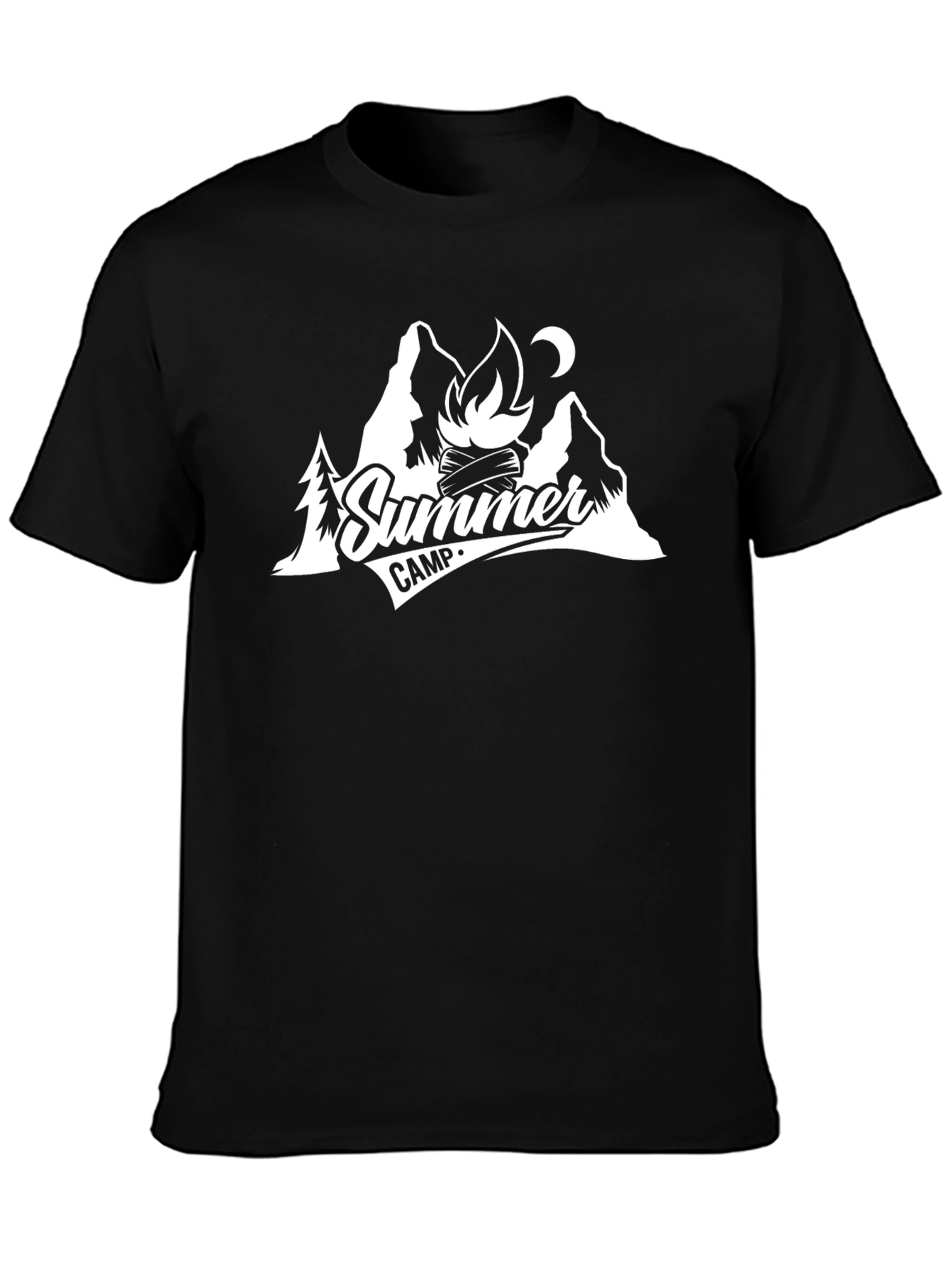 Summer Camp Graphic T-Shirt - Classic Black Tee
