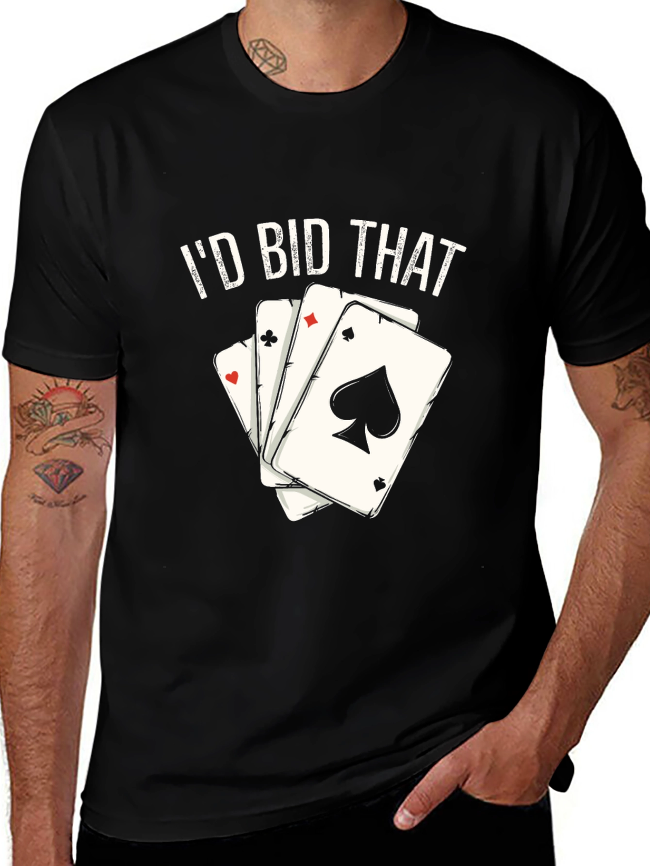 Id Bid That T-Shirt Poker Card Tee
