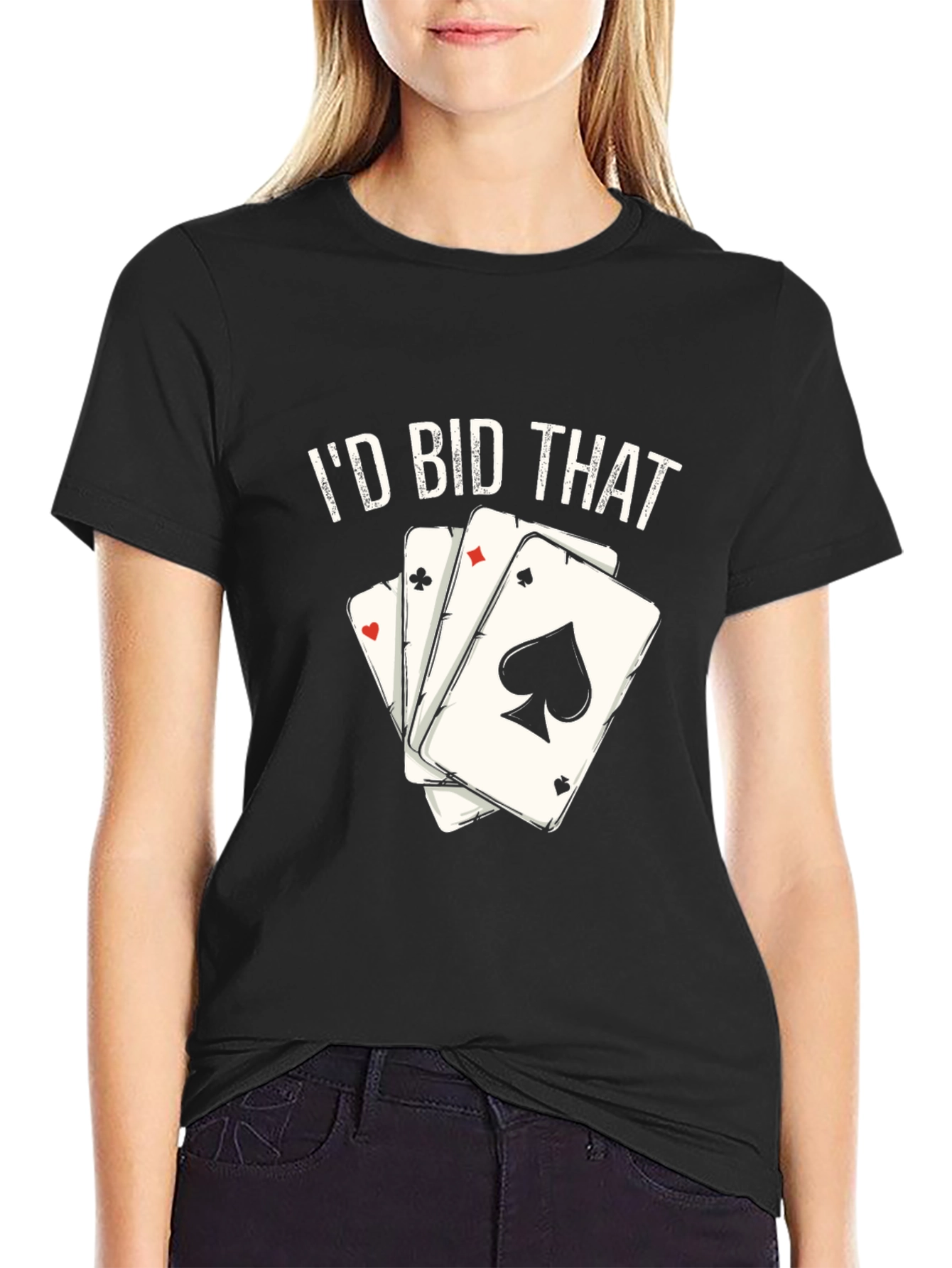 Id Bid That T-Shirt Poker Card Tee