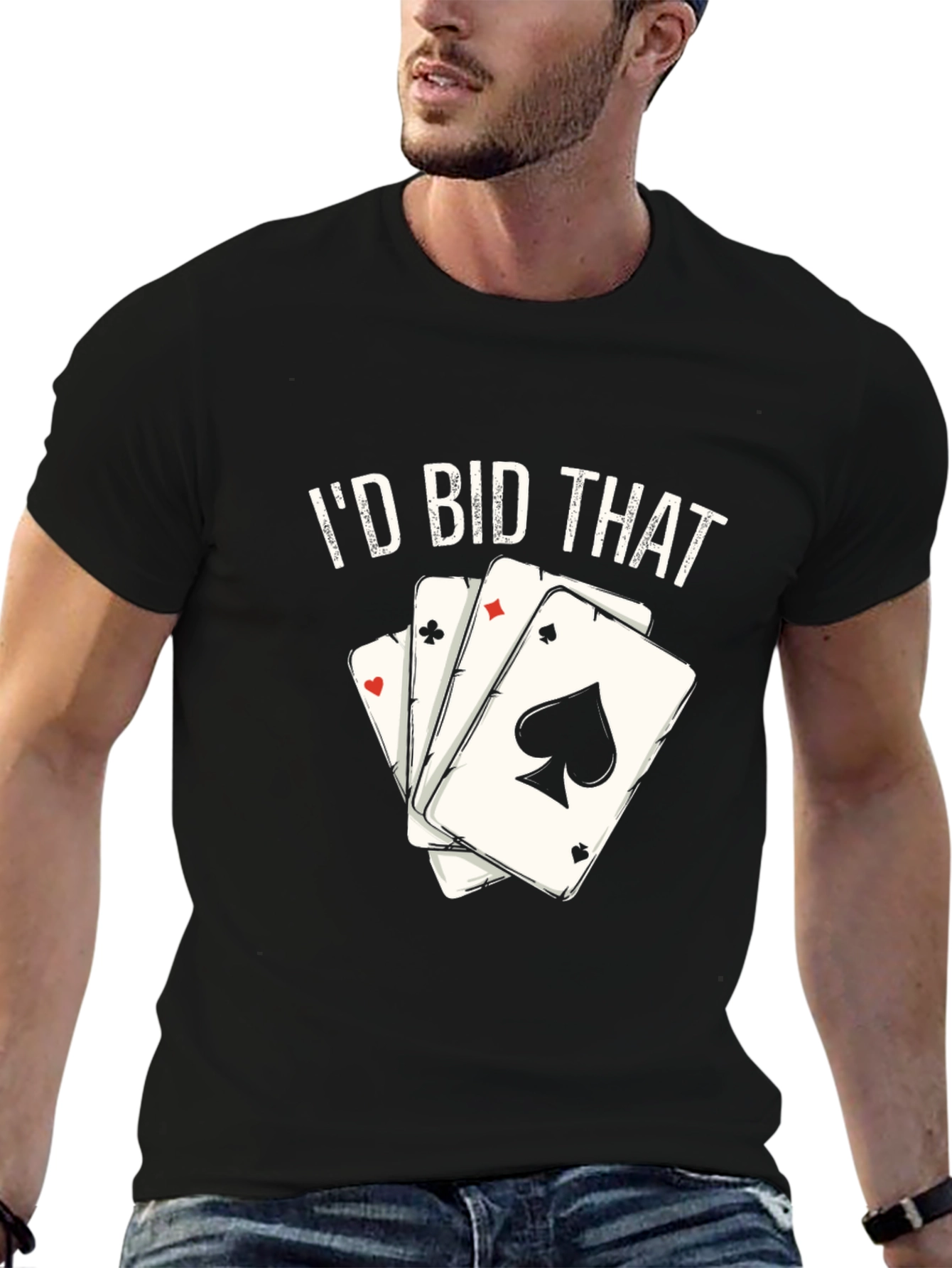 Id Bid That T-Shirt Poker Card Tee