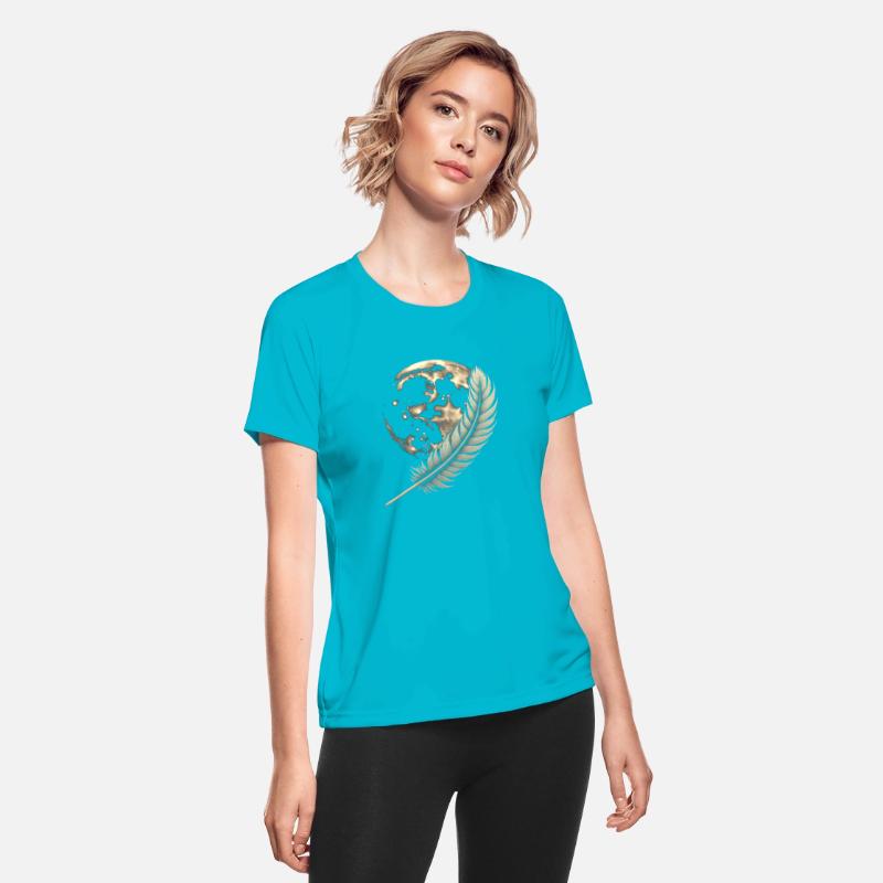 Moon And Feather Design