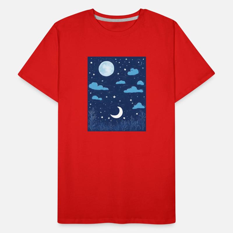 Moon and Stars Doodle