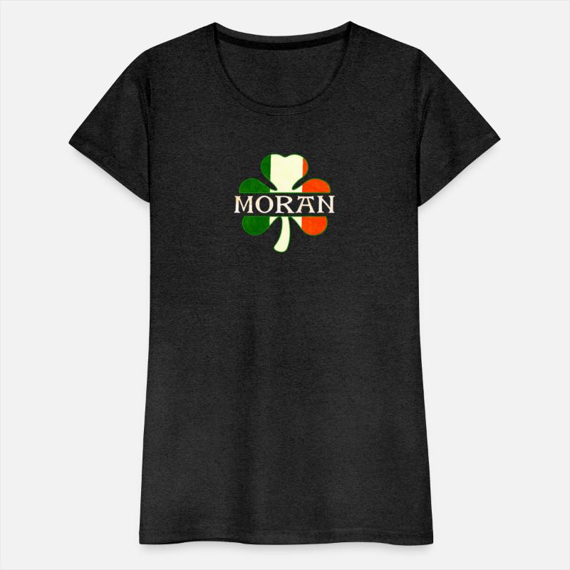 Moran Irish Surname Ireland Flag Shamrock