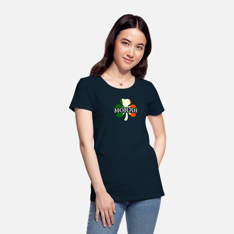 Moran Irish Surname Ireland Flag Shamrock