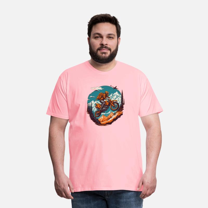 Mountain Motorcycle T-Shirt: Adventure Awaits!