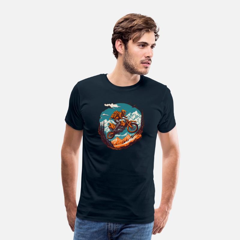Mountain Motorcycle T-Shirt: Adventure Awaits!